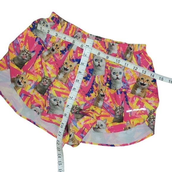 BOA Women's 1" Stretch Elite Split Short Crazy Cats Athletic Shorts L - Picture 8 of 8